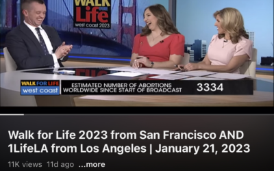 Royce joins EWTN’s coverage of the Walk for Life